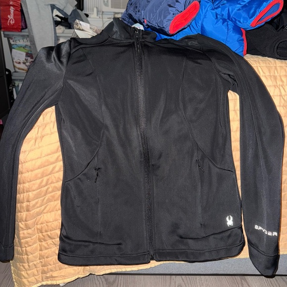Spyder Black Jacket with Red Accents